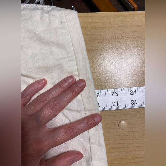 Y2K WHBM Cropped Pants HONG KONG MADE Vintage Cream 12 White House Black Market - Picture 8 of 10